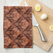 Modern Copper Colored Patroon 034 Theedoek (Quarter Fold)