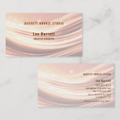 Modern Copper Fabric Design Professional 名刺 Visitekaartje (Voorkant / Achterkant)