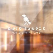 Modern Copywriter Personal Merk Bird Raamsticker (Vel 2)