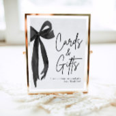 Modern Coquette Black Bow Kaarten en geschenken te Poster