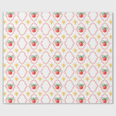 Modern Coquette Christmas Bauble Star Pattern Cadeaupapier (Vlak)