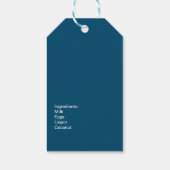 Modern Coquito Recipe Drink Coconut Egg Nog Cadeaulabel (Achterkant)