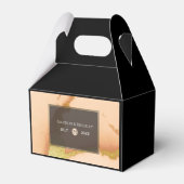 Modern Coral Abstract 💡 Inky Oil Wedding Bedankdoosjes (Voorkant Zijde)