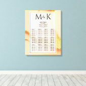 Modern Coral Abstract 💡 Inky Oil Wedding Canvas Afdruk (Insitu (Houten vloer))