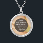 Modern Coral Abstract 💡 Inky Oil Wedding Zilver Vergulden Ketting<br><div class="desc">Modern Coral Abstract 💡 Inky Oil Wedding – Chic & Vibrant 🥂 💌 Vier de liefde met een stijlvolle Inky Oil ! Deze moderne koraal abstract is ideaal voor een bruiloft, met een trendy koraal tint met abstracte details voor een frisse, eigentijdse uitstraling. Of u nu een casual tuinbijeenkomst organiseert,...</div>