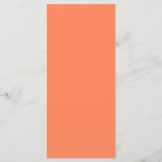 Modern Coral Orange Eat and Drink Wedding Menu (Achterkant)