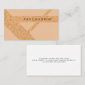 Modern Cork Print Design Visitekaartje (Voorkant / Achterkant)