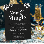 Modern Corporate Black Jingle Vakantie Feest Feestdagenkaart