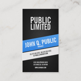 Modern Corporate Black Professional Visitekaartje