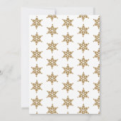 Modern Corporate Business Christmas Party Gold Kaart (Achterkant)