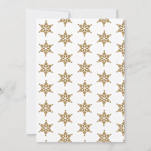 Modern Corporate Business Christmas Party Gold Kaart (Achterkant)