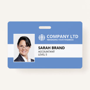 Modern Corporate Business Personeel ID Badge