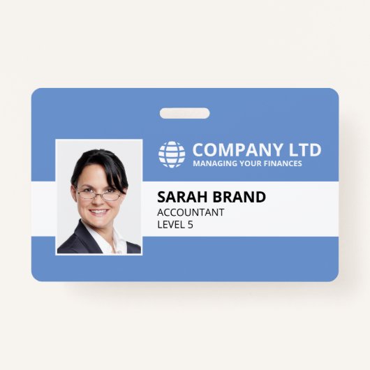 Modern Corporate Business Personeel ID Badge (Voorkant)