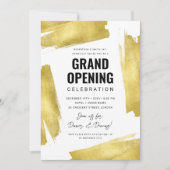 Modern Corporate Grand Opening Gold Kaart (Voorkant)