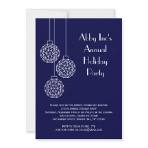 Modern Corporate Holiday Party Blauw