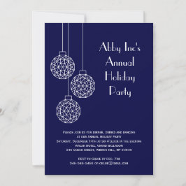 Modern Corporate Holiday Party Blauw Kaart