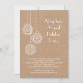 Modern Corporate Holiday Party Invitation - bruin Kaart (Voorkant)