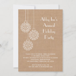 Modern Corporate Holiday Party Invitation - bruin Kaart