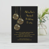 Modern Corporate Holiday Party Invitation Kaart (Staand voorkant)