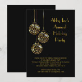 Modern Corporate Holiday Party Invitation Kaart (Voorkant / Achterkant)