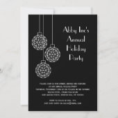 Modern Corporate Holiday Party - zwart Kaart (Voorkant)