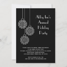 Modern Corporate Holiday Party - zwart Kaart