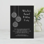 Modern Corporate Holiday Party - zwart Kaart (Staand voorkant)