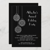 Modern Corporate Holiday Party - zwart Kaart (Voorkant / Achterkant)