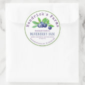 Modern Corporate "Homemade Jam" Aangepast Ronde Sticker (Tas)