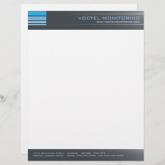 Modern Corporate Letterhead Briefhoofd Ontwerp (Voorkant / Achterkant)