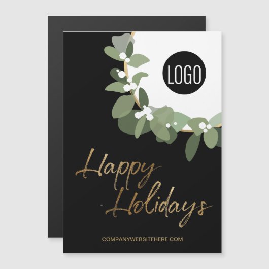 Modern Corporate Logo Prettige feestdagen vertical (Voorkant / Achterkant)