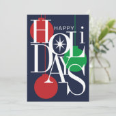 Modern Corporate Logo Prettige feestdagen Wenskaar Feestdagenkaart (Staand voorkant)