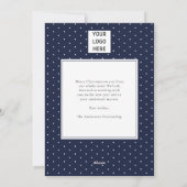 Modern Corporate Logo Prettige feestdagen Wenskaar Feestdagenkaart (Achterkant)