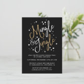 Modern Corporate Mingle & Jingle Holiday Party Kaart (Staand voorkant)