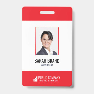 Modern Corporate Staff Medewerker Business ID-badg Badge