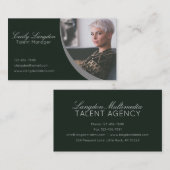 Modern Corporate Talent Manager donkergroen Visitekaartje (Voorkant / Achterkant)