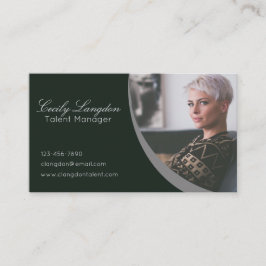 Modern Corporate Talent Manager donkergroen Visitekaartje