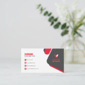 Modern Corporate Visitekaartje (Staand voorkant)