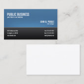 Modern Corporate Zwart en Blauw Visitekaartje (Voorkant / Achterkant)