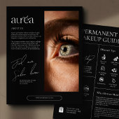 Modern Cosmetic Permanent Makeup Aftercare Guide Flyer