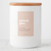 Modern Cosmetisch flesetiket Voedselcontainer Etiket (Voorkant)