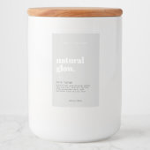 Modern Cosmetisch flesetiket Voedselcontainer Etiket (Voorkant)