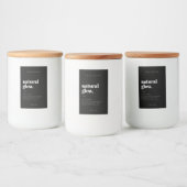 Modern Cosmetisch flesetiket Voedselcontainer Etiket (Flessen)