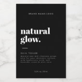 Modern Cosmetisch flesetiket Voedselcontainer Etiket (Enkel label)