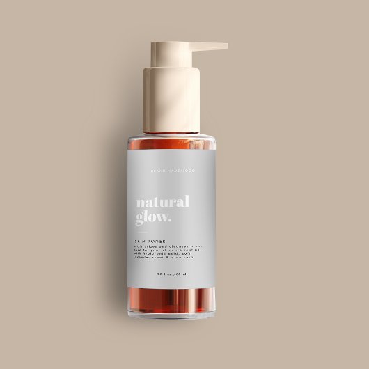 Modern Cosmetisch flesetiket Voedselcontainer Etiket