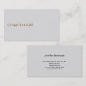 Modern Cosmetoloog Professional Visitekaartje (Voorkant / Achterkant)
