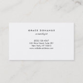 Modern Cosmetoloog Silver Sequin Beauty Visitekaartje (Achterkant)