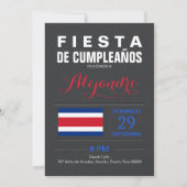 Modern: Costa Rica Feest Kaart (Voorkant)