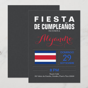 Modern: Costa Rica Feest Kaart