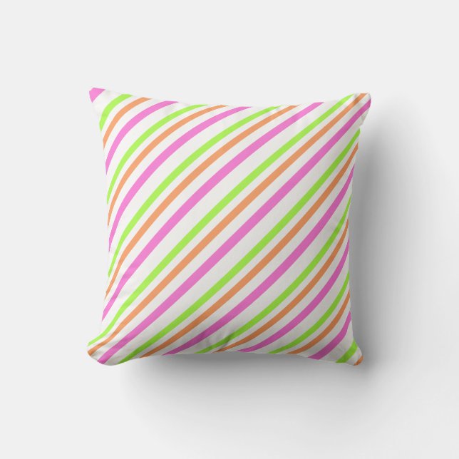 Modern Cotton Snoep Stripes Trendy Kussen (Voorkant)